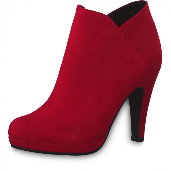 Marco Tozzi Damen Stiefeletten Ankle Boots High Heel 2-25329-33 Rot