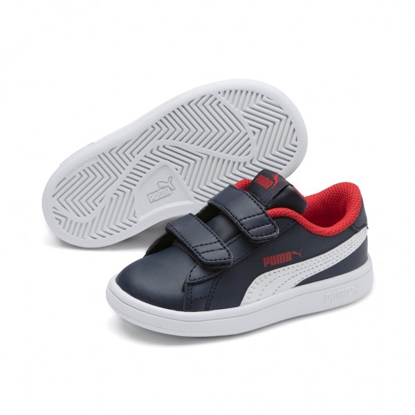 Puma Smash v2 L V Inf Low Top Kinder Schuhe Sneaker
